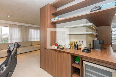 Sala de apartamento à venda com 1 quarto, 69m² em Campo Belo, São Paulo