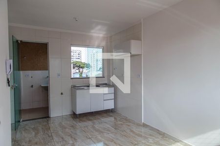 Sala / Cozinha de kitnet/studio para alugar com 2 quartos, 32m² em Chácara Santo Antônio (zona Leste), São Paulo