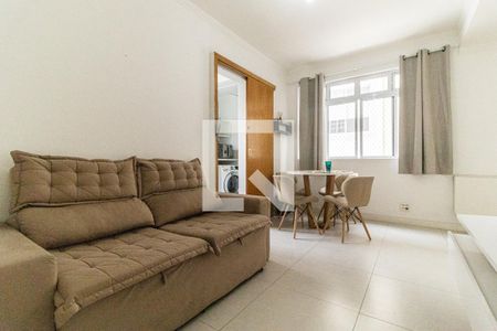 Sala - Sofá de apartamento à venda com 1 quarto, 58m² em Santa Cecília, São Paulo