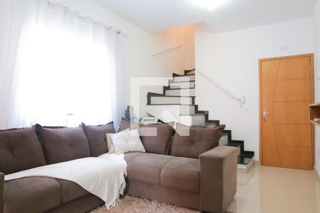 Sala de apartamento à venda com 2 quartos, 80m² em Parque Erasmo Assunção, Santo André