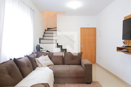 Sala de apartamento à venda com 2 quartos, 80m² em Parque Erasmo Assunção, Santo André