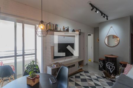 Sala  de apartamento à venda com 2 quartos, 47m² em Centro, Diadema