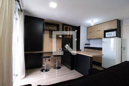 Sala/Cozinha de kitnet/studio para alugar com 1 quarto, 80m² em Rebouças, Curitiba