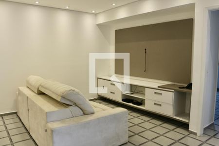 Sala de apartamento para alugar com 2 quartos, 88m² em Jardim Tres Marias, Guarujá