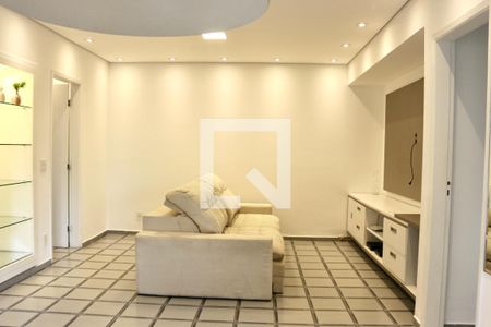 Sala de apartamento para alugar com 2 quartos, 88m² em Jardim Tres Marias, Guarujá
