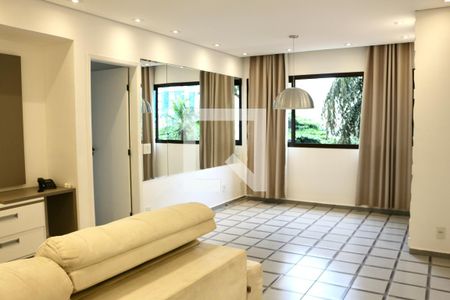 Sala de apartamento para alugar com 2 quartos, 88m² em Jardim Tres Marias, Guarujá