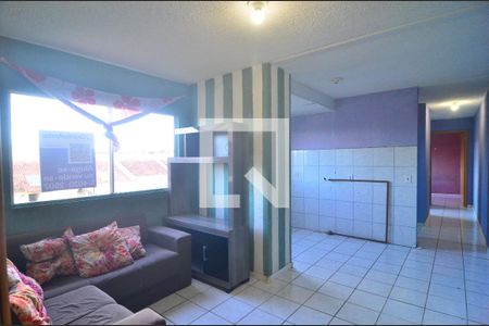 Sala de apartamento à venda com 1 quarto, 50m² em Guajuviras, Canoas