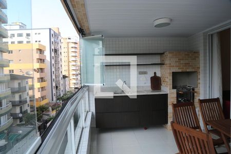 Varanda gourmet de apartamento para alugar com 2 quartos, 107m² em Guilhermina, Praia Grande