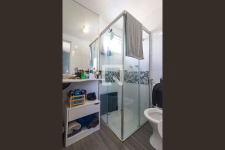 Banheiro da suíte de apartamento à venda com 2 quartos, 69m² em Paraíso do Morumbi, São Paulo