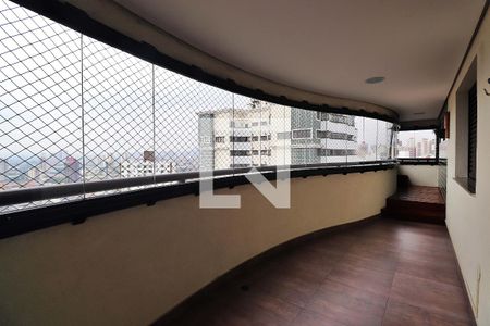 Varanda da Sala de apartamento para alugar com 3 quartos, 140m² em Centro, Santo André