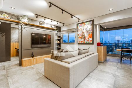 Sala de apartamento à venda com 1 quarto, 65m² em Indianópolis, São Paulo