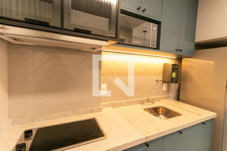 Cozinha de kitnet/studio para alugar com 1 quarto, 27m² em Vila Clementino, São Paulo