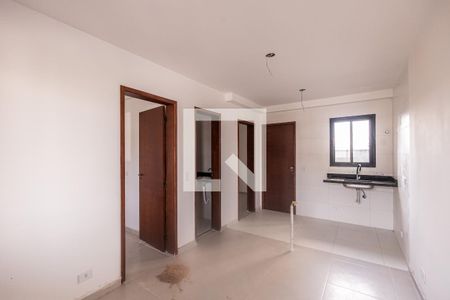 Sala e Cozinha de apartamento à venda com 2 quartos, 38m² em Vila Antonina, São Paulo