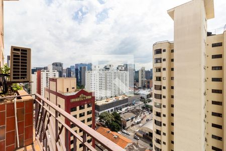 Varanda de apartamento à venda com 1 quarto, 58m² em Vila Nova Conceição, São Paulo