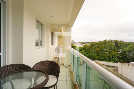 Varanda da Sala de apartamento para alugar com 3 quartos, 86m² em Recreio dos Bandeirantes, Rio de Janeiro