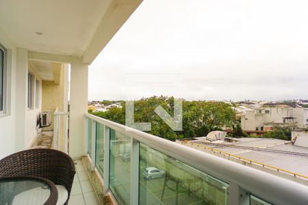 Varanda da Sala de apartamento para alugar com 3 quartos, 86m² em Recreio dos Bandeirantes, Rio de Janeiro