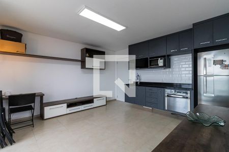 Sala e Cozinha de apartamento para alugar com 1 quarto, 49m² em Vila Dom Pedro I, São Paulo