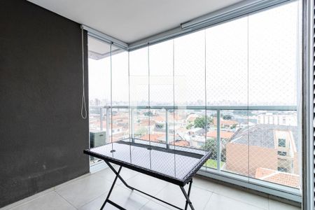 Varanda e Área de Serviço de apartamento para alugar com 1 quarto, 49m² em Vila Dom Pedro I, São Paulo