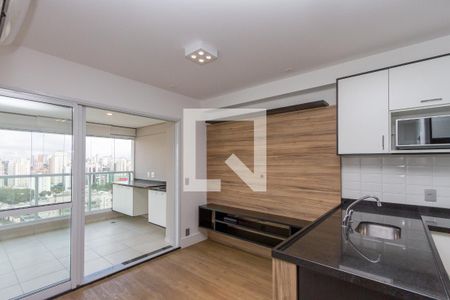 Sala/Cozinha de apartamento para alugar com 2 quartos, 58m² em Brooklin Paulista, São Paulo