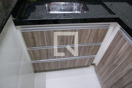 Cozinha de kitnet/studio para alugar com 1 quarto, 21m² em Candangolândia, Brasília