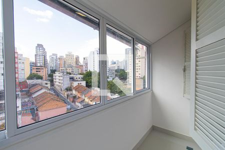 Varanda de apartamento para alugar com 1 quarto, 48m² em Bela Vista, São Paulo