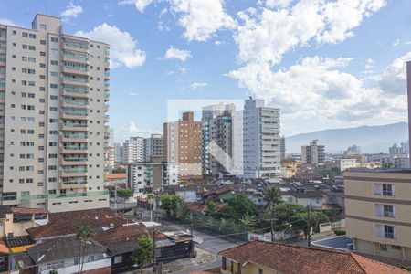 Vista da varanda da sala de apartamento para alugar com 1 quarto, 72m² em Vila Tupi, Praia Grande