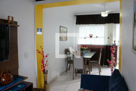 Sala de apartamento para alugar com 2 quartos, 70m² em Vila Julia, Guarujá