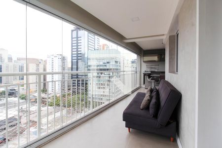 Varanda de apartamento à venda com 2 quartos, 80m² em Vila Nova Conceição, São Paulo