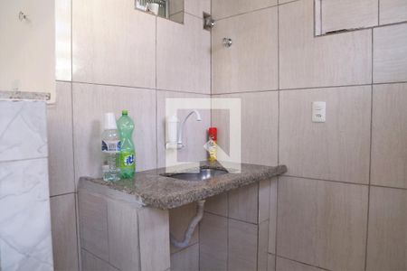 Cozinha de casa para alugar com 1 quarto, 30m² em Caiçara, Praia Grande