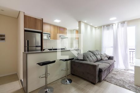 Sala  de apartamento à venda com 2 quartos, 49m² em São Pedro, Osasco