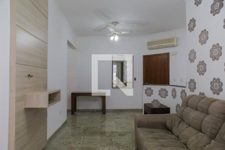 Sala de apartamento para alugar com 1 quarto, 88m² em Gonzaga, Santos