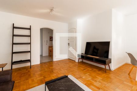 Sala de apartamento para alugar com 2 quartos, 84m² em Indianópolis, São Paulo