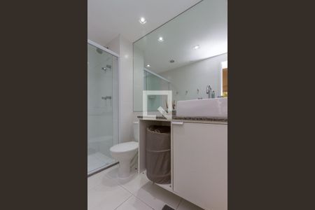 Banheiro de apartamento para alugar com 1 quarto, 56m² em Santo Amaro, São Paulo
