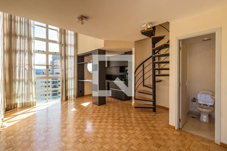 Sala de apartamento para alugar com 1 quarto, 55m² em A Industrial, Barueri