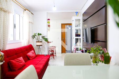 Sala de apartamento à venda com 2 quartos, 100m² em Vila Valparaiso, Santo André