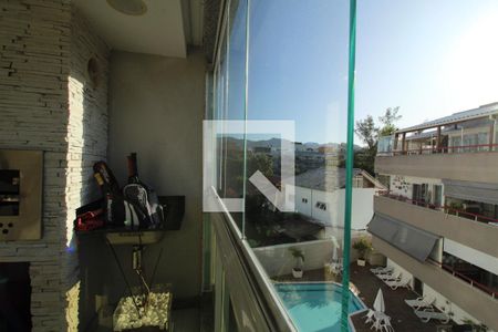 Vista - Sala de apartamento à venda com 3 quartos, 100m² em Recreio dos Bandeirantes, Rio de Janeiro