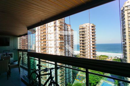 Varanda da Sala de apartamento à venda com 4 quartos, 160m² em Barra da Tijuca, Rio de Janeiro