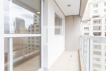 Varanda de kitnet/studio para alugar com 1 quarto, 32m² em Centro Histórico de São Paulo, São Paulo