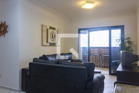 Sala de apartamento para alugar com 3 quartos, 100m² em Guilhermina, Praia Grande