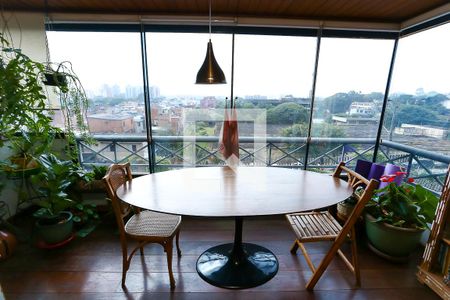 Sala varanda integrada de apartamento à venda com 4 quartos, 145m² em Fazenda Morumbi, São Paulo