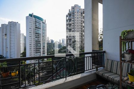 Varanda de apartamento à venda com 1 quarto, 84m² em Paraíso do Morumbi, São Paulo
