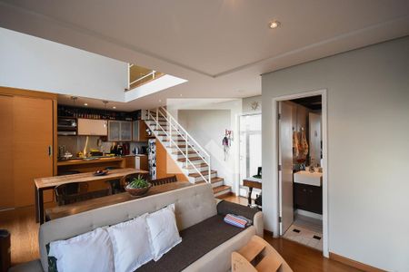 Sala de apartamento à venda com 1 quarto, 84m² em Paraíso do Morumbi, São Paulo