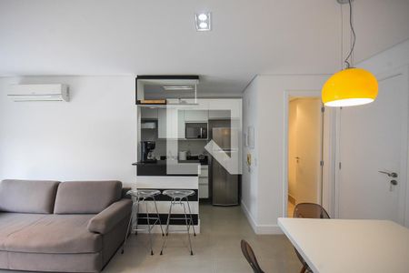 Sala de apartamento para alugar com 1 quarto, 54m² em Jardim Leonor, São Paulo