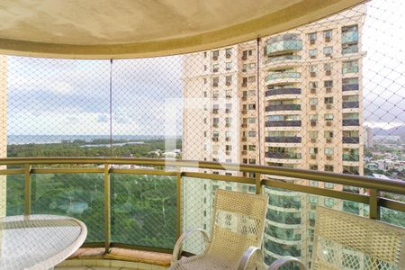 Varanda da Sala de apartamento à venda com 3 quartos, 125m² em Barra da Tijuca, Rio de Janeiro