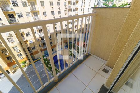 Varanda da Sala de apartamento para alugar com 2 quartos, 55m² em Todos Os Santos, Rio de Janeiro