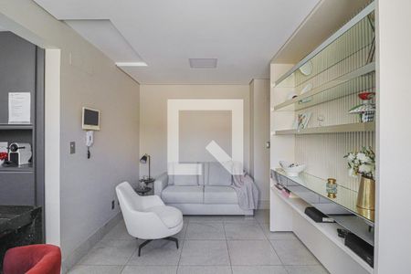 Sala  de apartamento à venda com 2 quartos, 60m² em Lourdes, Belo Horizonte