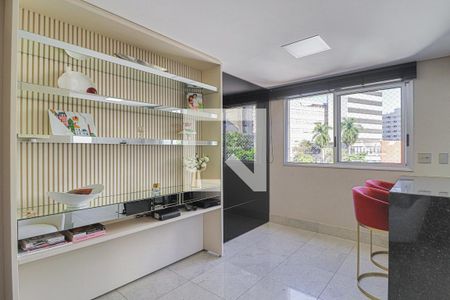 Sala  de apartamento à venda com 2 quartos, 60m² em Lourdes, Belo Horizonte