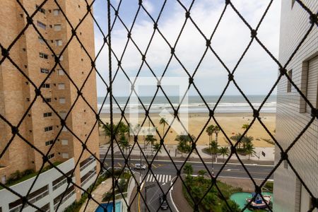 Vista da varanda de apartamento para alugar com 1 quarto, 60m² em Guilhermina, Praia Grande