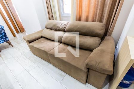 Sofá de apartamento à venda com 2 quartos, 102m² em Vila Tibiriçá, Santo André