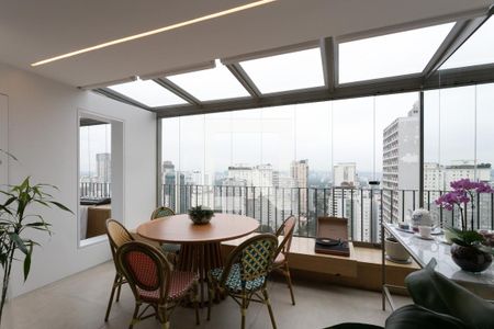 Sala de apartamento à venda com 1 quarto, 80m² em Cerqueira César, São Paulo